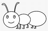 Ant Coloring Easy Cute Clip Drawing Hd Kindpng sketch template