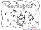 Sheet Night Good Colouring Stars Coloring Title Cards sketch template