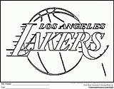 Coloring Pages Logo Lakers Nba Basketball Printable Los Kids Angeles Jordan Players Michael College Color La Colouring Sheets Print Lebron sketch template