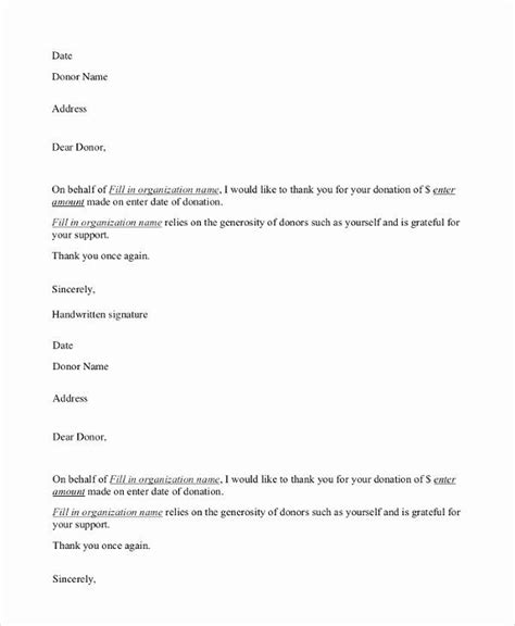 donation   letter template beautiful donation  memory