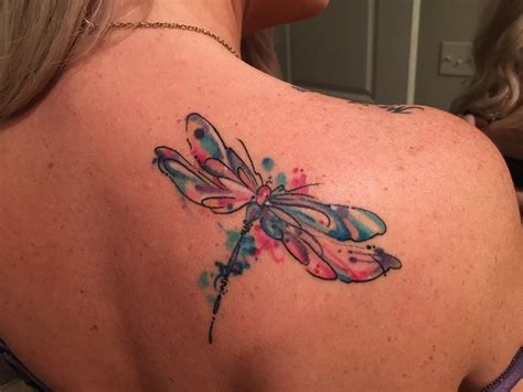 Watercolor Dragonfly Done By Abigail Bennett At Dragonfly Tattoo In