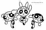 Powerpuff Coloring Girls Pages Cartoon Kids Printable Color Character Girl Characters Tv Sheets Book Buttercup Sheet Gir Coloringpages Templates Bubbles sketch template