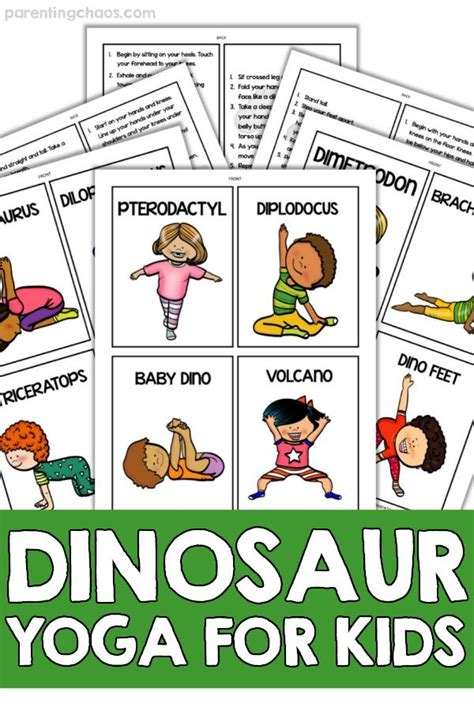 dinosaur yoga  kids parenting chaos yoga  kids dinosaur