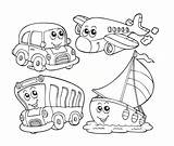 Coloring Transportation Worksheets Preschool sketch template