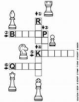 Ajedrez Chess Crucigrama Openclipart Catur Teka Teki Ingles sketch template