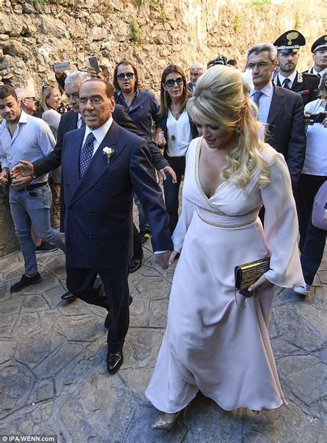 silvio berlusconi attends wedding in coastal salerno