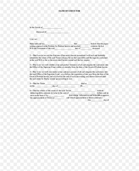 executor letter template
