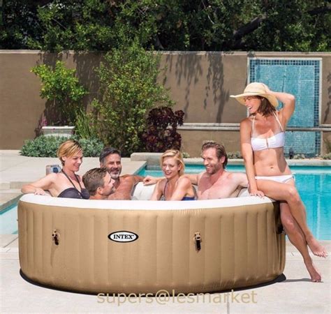 6 Person Hot Tub Water Spa Inflatable Portable Heated Pool