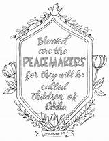 Matthew Peacemakers sketch template
