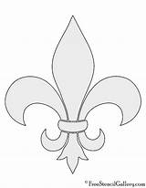 Fleur Lis Freestencilgallery sketch template