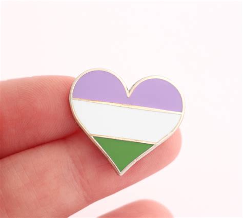prideoutlet lapel pins queer pride heart lapel pin