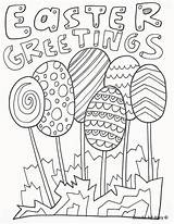 Easter Coloring Pages Kids Doodle Vintage Alley Bunny Greetings Raising sketch template