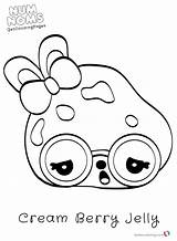 Num Noms Coloring Pages Kids Cute Color Drawing Jelly Printable Cream Print Berry Getdrawings Then sketch template
