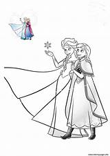 Coloring Frozen Anna Pages Elsa Family Coloriage Disney Printable Princess Des Reine Color sketch template
