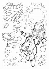 Space Galaxy Astronaute Astronaut Espacio Astronauta Colorare Disegni Adulti Inclassables Inclasificable Coloriages Justcolor Galaxie Adultos Weltraum Apesanteur Malbuch Erwachsene Difficiles sketch template