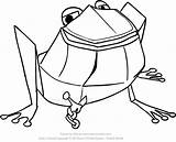 Zack Quack Coloring Pages Belly Bullfrog Drawing sketch template