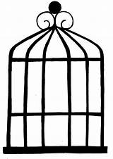 Cage Bird Drawing Clipart Birdcage Clip Simple Sketch Cages Drawings Caged Birds Draw Silhouette Cliparts Empty Becuo Tattoo Clipground Easy sketch template
