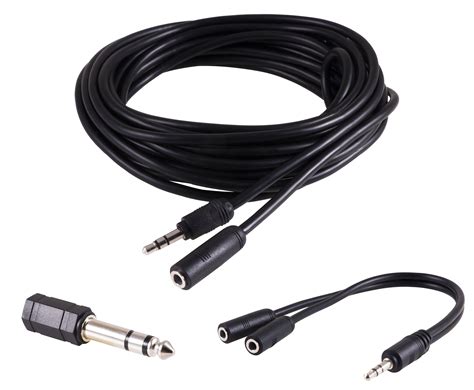 onn  mm auxiliary cord audio cable kit  extension cable adapters walmartcom
