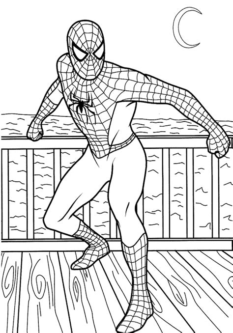 coloring pages fun spiderman coloring pages