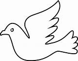 Dove Coloring Printable Bird Clipart Outline Pages Holy Spirit Doves Drawing Clip Peace Turtle Print Kids Color Easy Choose Templates sketch template