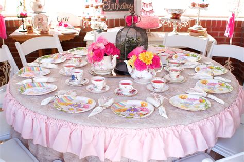 set  table  tea party loris decoration