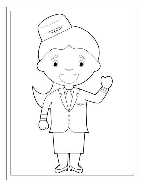 professions educational coloring book  kids  pages etsy