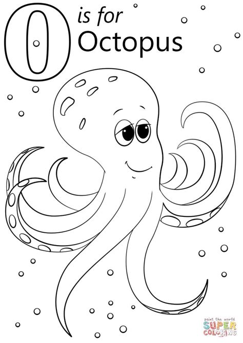 octopus coloring page  letter  category select