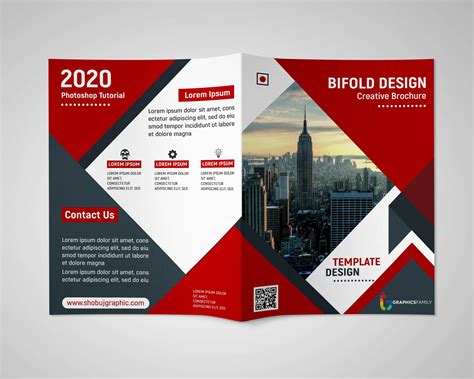 corporate bi fold brochure design  psd template graphicsfamily