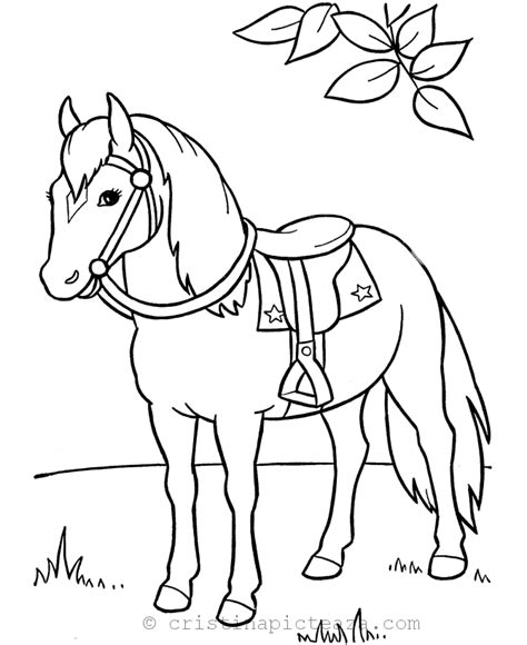 planse de colorat cu cai desene cu cai de colorat