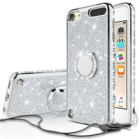 apple ipod touch  case ipod touch  caseglitter cute phone case women girls  kickstand