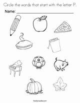Letter Coloring Words Start Circle Pages Preschool Twistynoodle Clipart Worksheets Noodle Drawing Printable Alphabet Twisty Pp Print Numbers Letters Kids sketch template