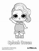 Lol Coloring Queen Pages Splash Lotta Kitty Mermaid Surprise Printable Dolls Doll Bee Color Choose Board Kids sketch template