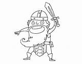 Viking Coloring Attack Coloringcrew sketch template