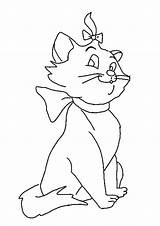 Coloring Pages Marie Cat Comments sketch template