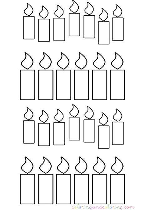 birthday candle coloring sheet coloring pages