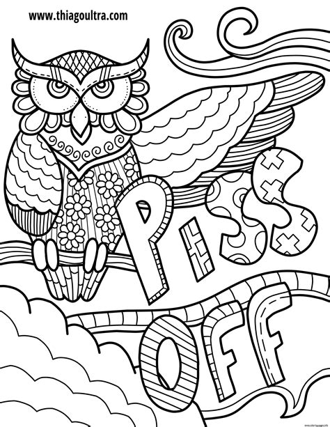 piss  swear word coloring page printable