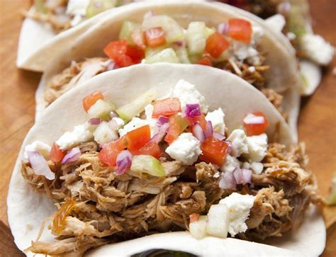 bbq pork tacos with queso fresco