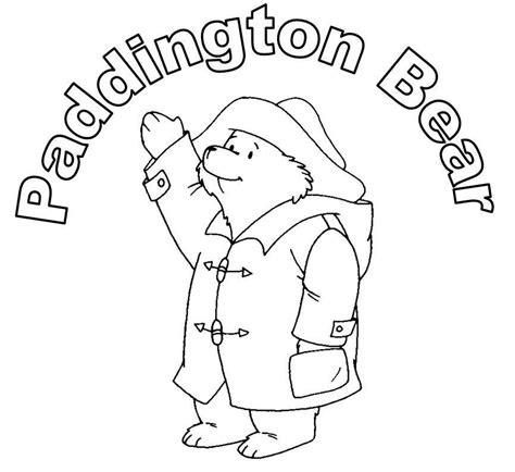 paddington bear coloring pages coloring home