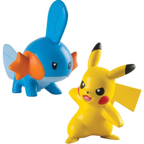 pokemon pk small figures mudkip  pikachu walmartcom
