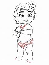 Moana Baby Disney Draw Drawings Princess Drawing Characters Coloring Pages Drawcentral Easy sketch template