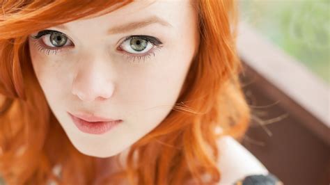 wallpaper face women redhead model long hair blue eyes glasses pornstar nose suicide