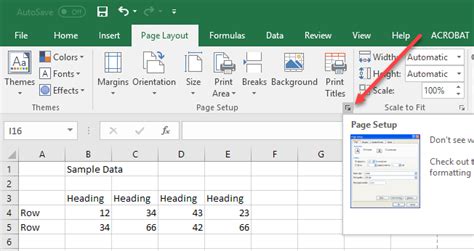 print center  page  excel excel examples