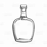 Bottle Whiskey Vector Drawing Getdrawings Paintingvalley sketch template