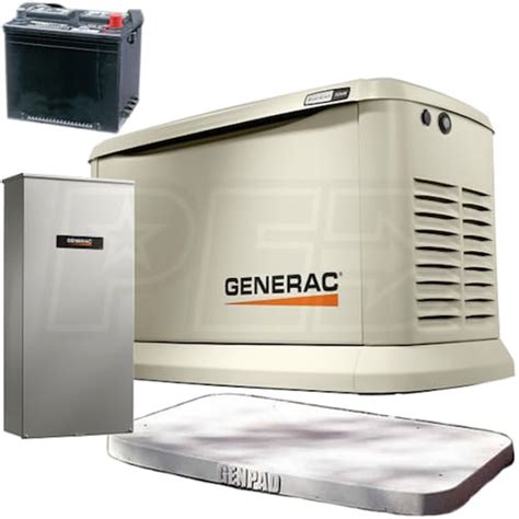 generac guardian egd kit kw standby generator system  service disconnect ac