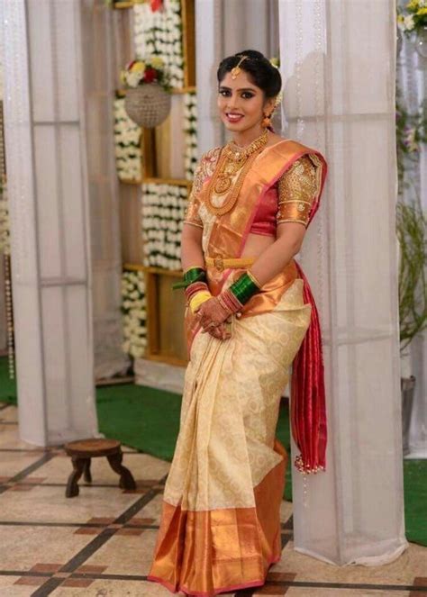pin by gauri on wedding sarees bridal silk saree south indian bride