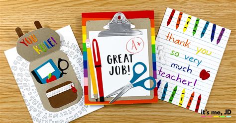 diy cards  teachers easy handmade teacher card ideas