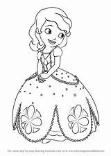 Draw Sofia Princess First Easy Sketch Step Drawing Cartoon Make Drawingtutorials101 Learn Paintingvalley Tutorials sketch template