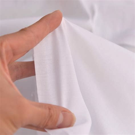 Pure White Elastic Lycra Cotton Cloth Clothing Dress Anti Penetration