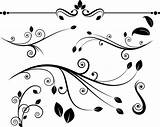 Flourishes sketch template