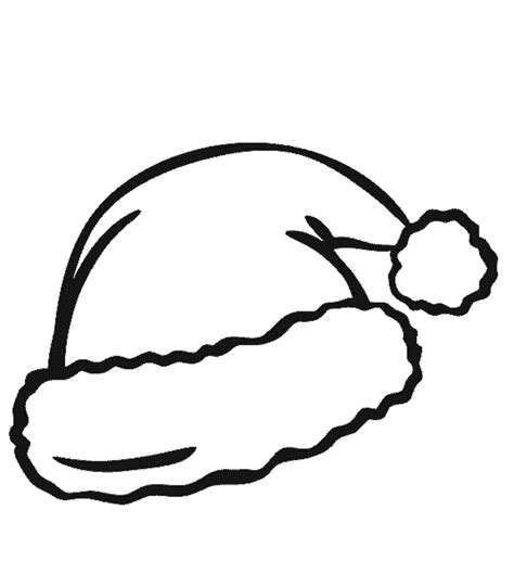 santa hat christmas hat  nice  attractive coloring page ps